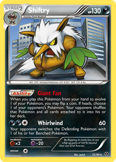 Shiftry (72/99) [Black &amp; White: Next Destinies] 