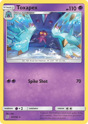 Toxapex (97/236) [Sun &amp; Moon: Unified Minds] 