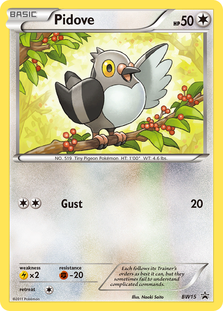 Pidove (BW15) [Black &amp; White: Black Star Promos] 