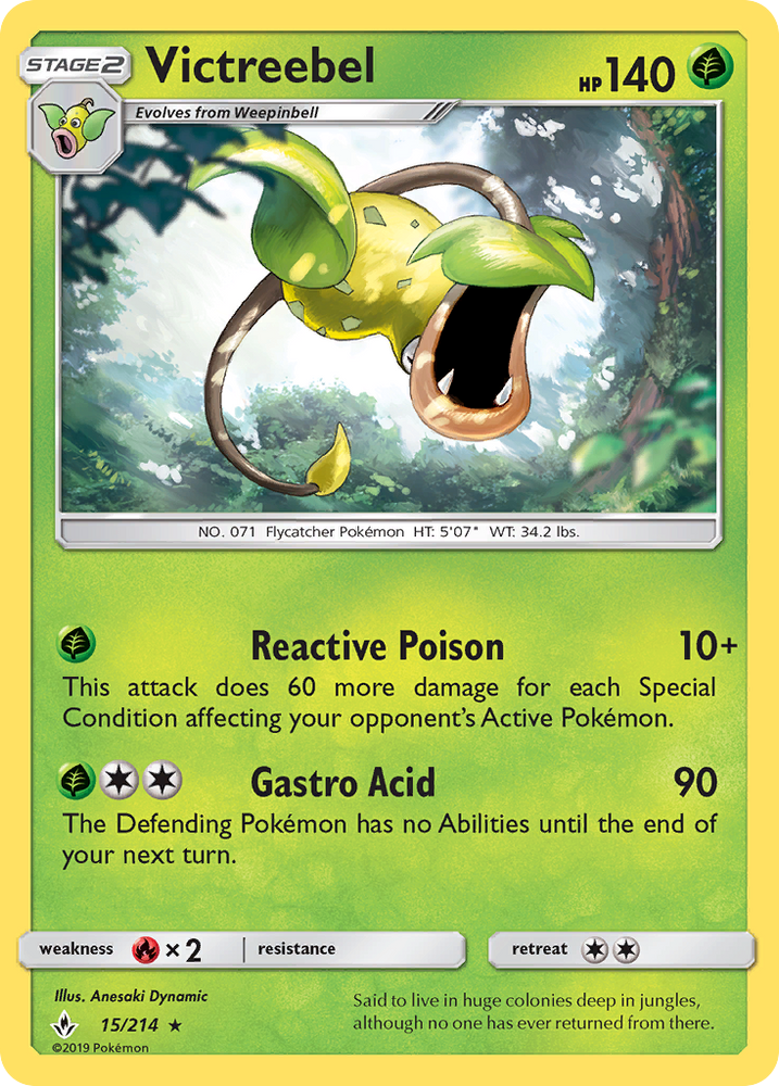 Victreebel (15/214) [Sun &amp; Moon: Unbroken Bonds] 