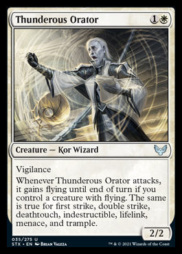 Thunderous Orator [Strixhaven: School of Mages] 
