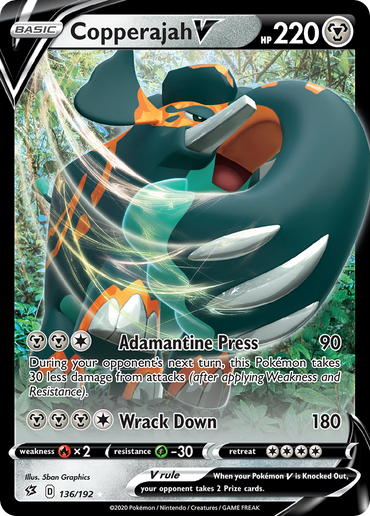 Copperajah V (136/192) [Sword &amp; Shield: Rebel Clash] 