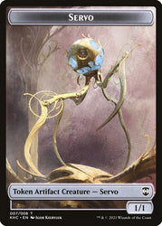 Elf Warrior // Servo Double-Sided Token [Kaldheim Commander Tokens] 
