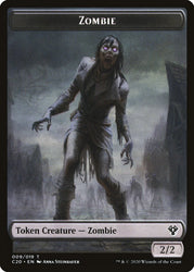 Human Soldier (004) // Zombie Double-Sided Token [Commander 2020 Tokens] 