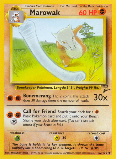 Marowak (52/130) [Base Set 2] 