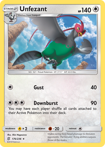 Unfezant (176/236) [Sun &amp; Moon: Unified Minds] 