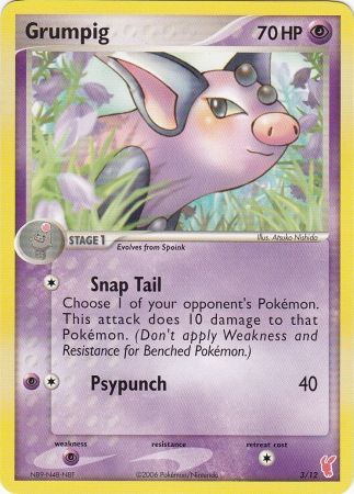 Grumpig (3/12) [EX: Trainer Kit 2 - Plusle] 