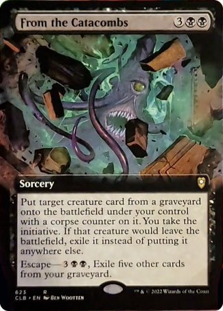 From the Catacombs (Extended Art) [Commander Legends: Battle for Baldur's Gate] 