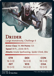 Drider Art Card [Dungeons &amp; Dragons: Adventures in the Forgotten Realms Art Series] 