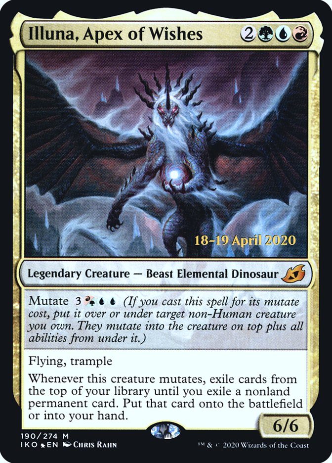 Illuna, Apex of Wishes [Ikoria: Lair of Behemoths Prerelease Promos] 