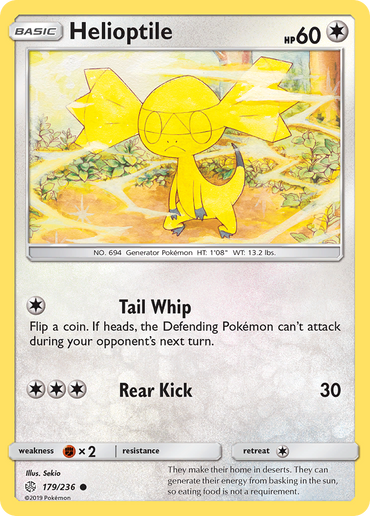 Helioptile (179/236) [Sun &amp; Moon: Cosmic Eclipse] 