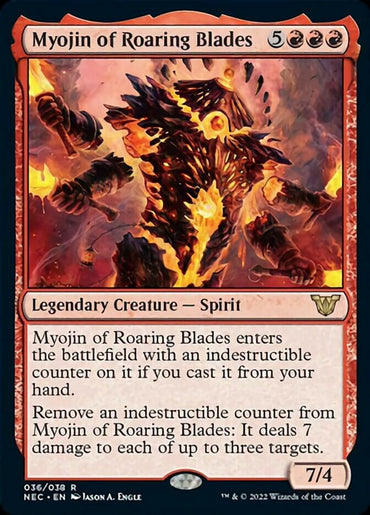 Myojin of Roaring Blades [Kamigawa: Neon Dynasty Commander] 