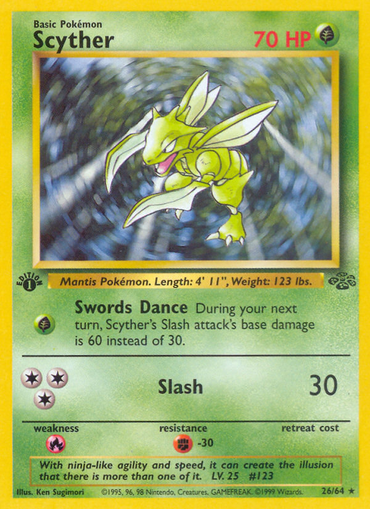 Scyther (26/64) [Jungle 1st Edition] 