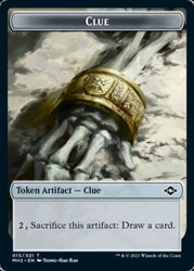 Beast // Clue (15) Double-Sided Token [Modern Horizons 2 Tokens] 