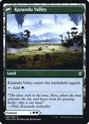 Kazandu Mammoth // Kazandu Valley [Zendikar Rising Prerelease Promos] 