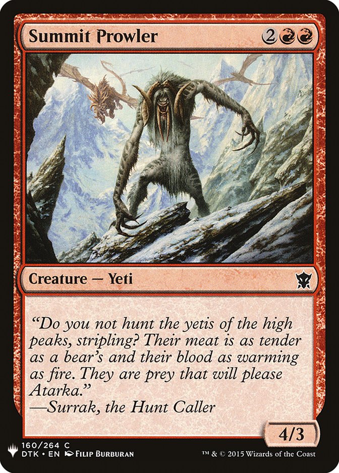 Summit Prowler [Mystery Booster] 