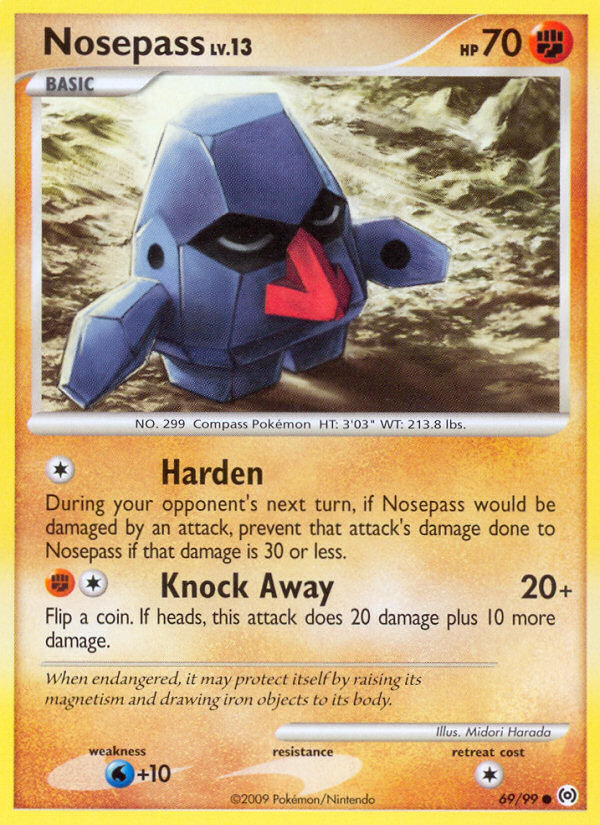 Nosepass (69/99) [Platinum: Arceus] 