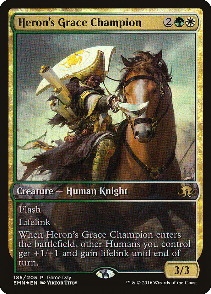 Heron's Grace Champion (Game Day) [Eldritch Moon Promos] 