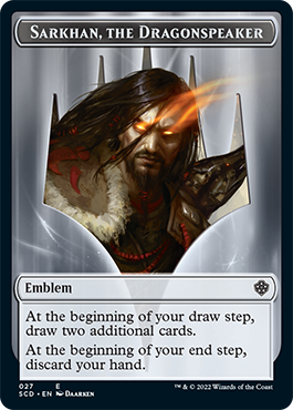 Sarkhan, the Dragonspeaker // Sarkhan, the Dragonspeaker Double-Sided Token [Starter Commander Decks] 