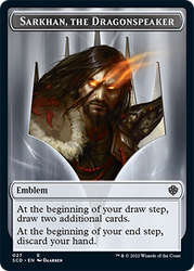 Sarkhan, the Dragonspeaker // Sarkhan, the Dragonspeaker Double-Sided Token [Starter Commander Decks] 