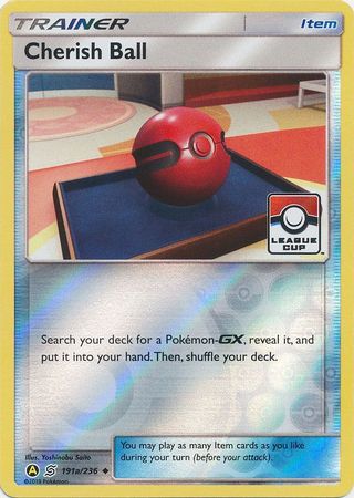 Cherish Ball (191a/236) (League Promo) [Sun &amp; Moon: Unified Minds] 