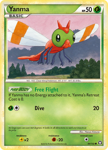 Yanma (84/102) [HeartGold &amp; SoulSilver: Triumphant] 