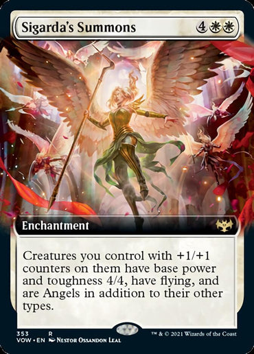 Sigarda's Summons (Extended Art) [Innistrad: Crimson Vow] 