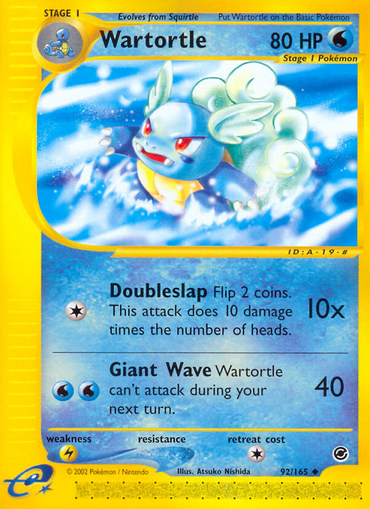 Wartortle (92/165) [Expedition: Base Set] 