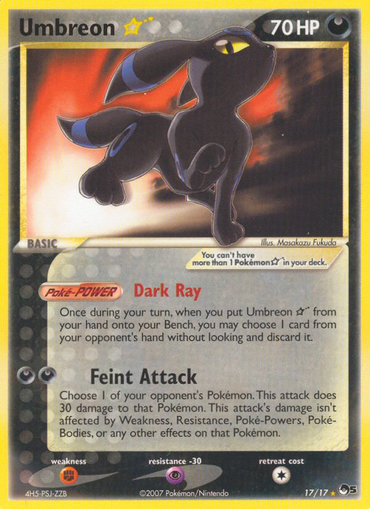 Umbreon Star (17/17) [POP Series 5] 