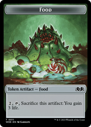 Mouse // Food (0011) Double-Sided Token [Wilds of Eldraine Tokens] 