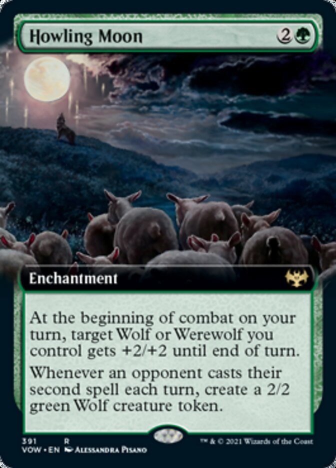 Howling Moon (Extended Art) [Innistrad: Crimson Vow] 