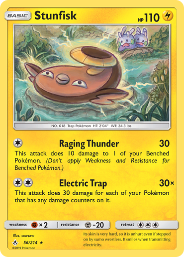 Stunfisk (56/214) [Sun &amp; Moon: Unbroken Bonds] 