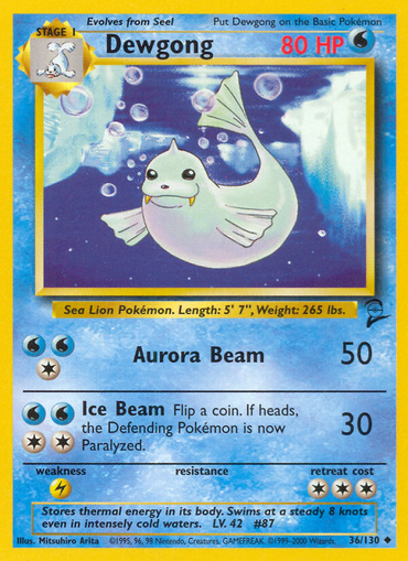Dewgong (36/130) [Base Set 2] 