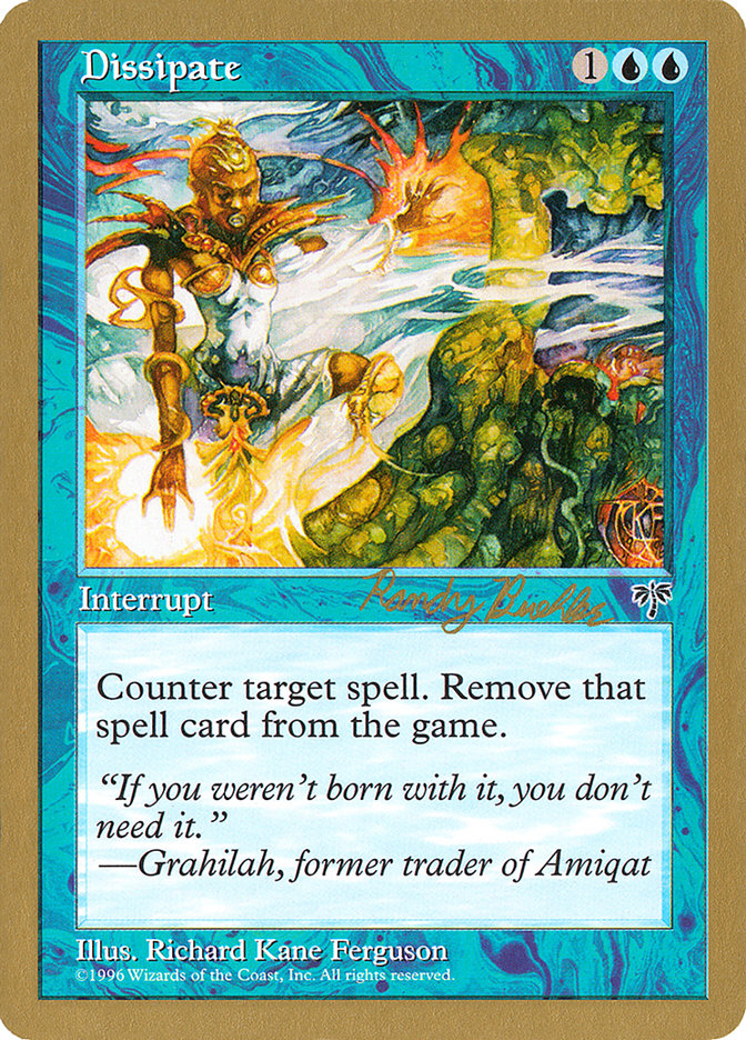 Dissipate (Randy Buehler) [World Championship Decks 1998] 
