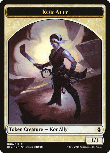 Kor Ally Token [Battle for Zendikar Tokens] 
