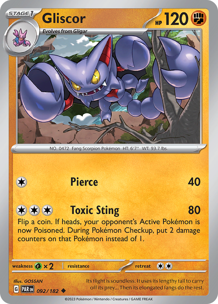 Gliscor (092/182) [Scarlet &amp; Violet: Paradox Rift] 