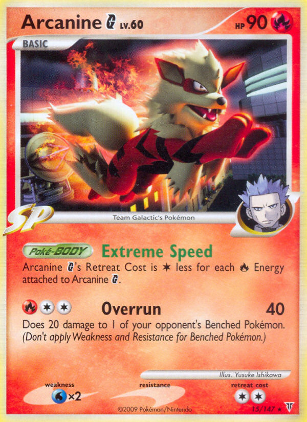 Arcanine G (15/147) [Platinum: Supreme Victors] 