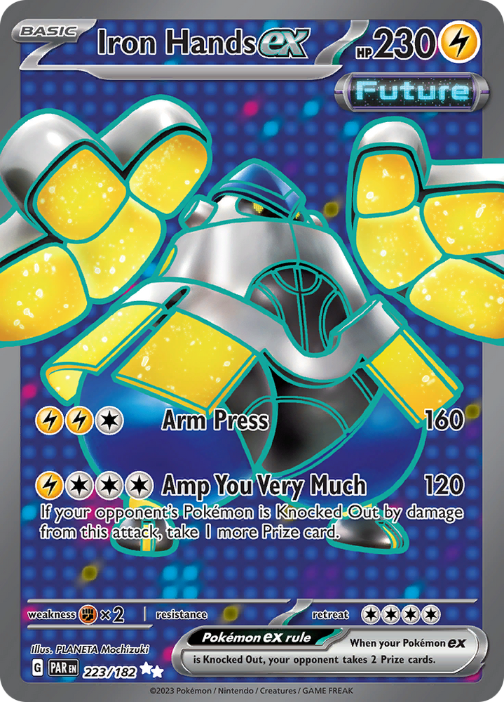 Iron Hands ex (223/182) [Scarlet &amp; Violet: Paradox Rift] 