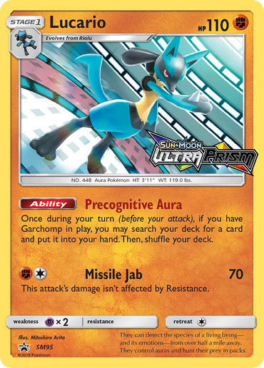 Lucario (SM95) (Prerelease Promo) [Sun &amp; Moon: Black Star Promos] 