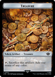 The Monarch // Treasure Double-Sided Token [The Lord of the Rings: Tales of Middle-Earth Commander Tokens] 