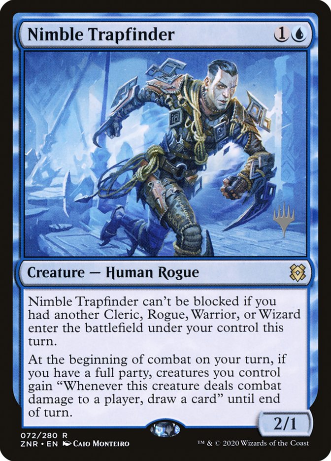 Nimble Trapfinder (Promo Pack) [Zendikar Rising Promos] 
