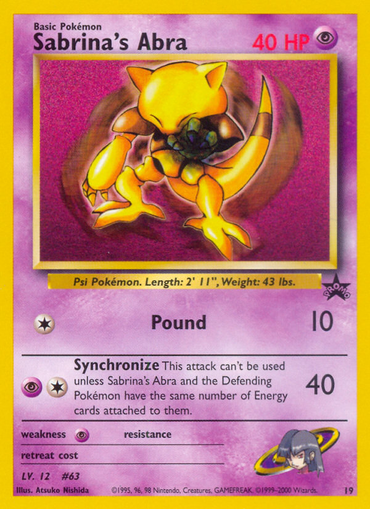 Sabrina's Abra (19) [Wizards of the Coast: Black Star Promos] 