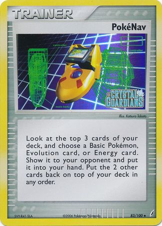 PokeNav (83/100) (Stamped) [EX: Crystal Guardians] 