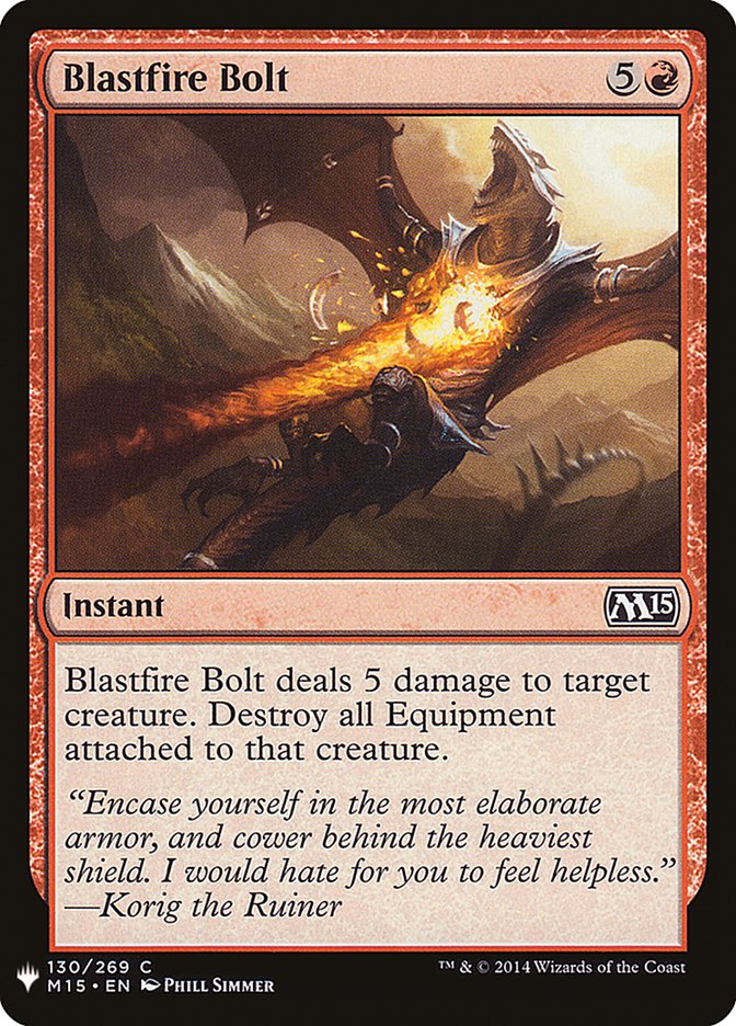 Blastfire Bolt [Mystery Booster] 