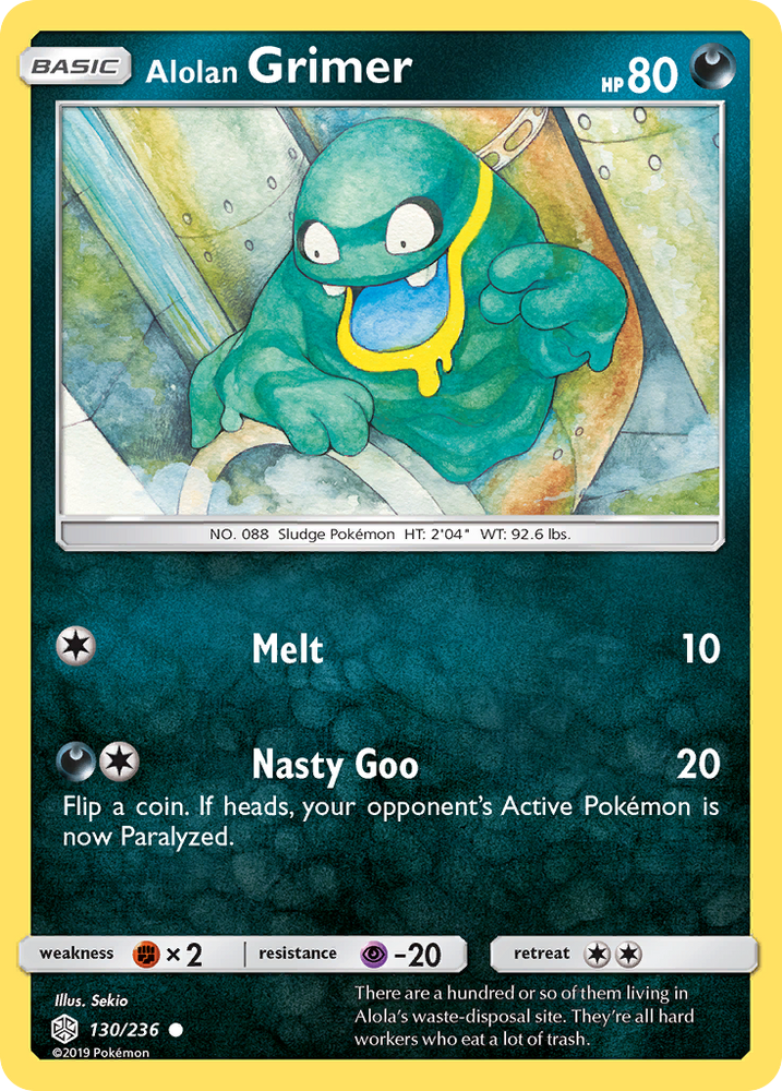 Alolan Grimer (130/236) [Sun &amp; Moon: Cosmic Eclipse] 