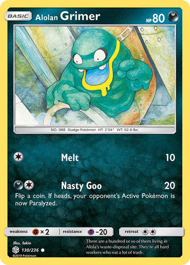 Alolan Grimer (130/236) [Sun &amp; Moon: Cosmic Eclipse] 