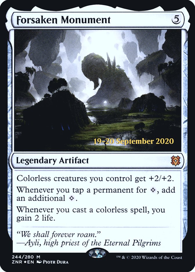 Forsaken Monument [Zendikar Rising Prerelease Promos] 