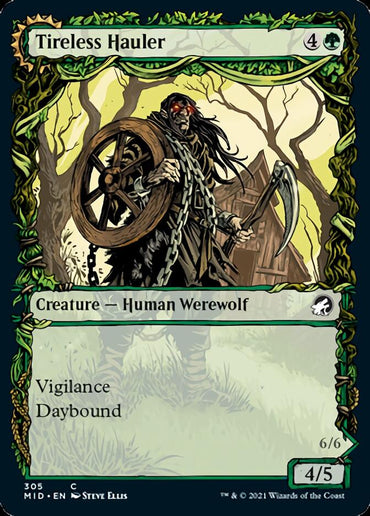 Tireless Hauler // Dire-Strain Brawler (Showcase Equinox) [Innistrad: Midnight Hunt] 