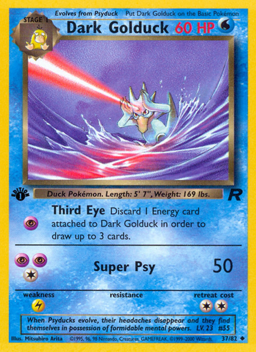 Dark Golduck (37/82) [Team Rocket 1st Edition] 