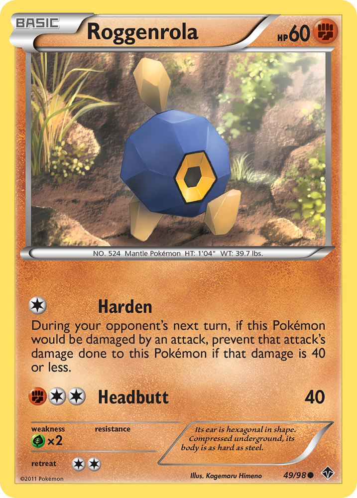Roggenrola (49/98) [Black &amp; White: Emerging Powers] 